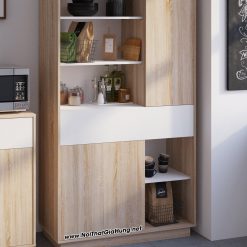 Tủ bếp gỗ công nghiệp MDF phủ Melamin GHK-100