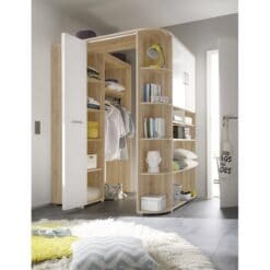 Tủ quần áo góc gỗ MDF chống ẩm GHTop-5200 5 tu quan ao goc go mdf chong am ghtop 5200 1