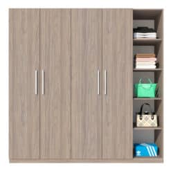 Tủ Áo 4 Cánh Gỗ MDF Melamine Có Kệ GHTop-5252 12 Tủ Áo 4 Cánh Gỗ MDF Melamine Có Kệ GHTop-5252