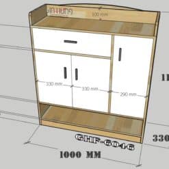 Mẫu tủ giày gỗ công nghiệp GHF-6046 9 kich thuoc mau tu giay go cong nghiep mdf loi xanh chong am ghf 6046