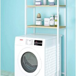 Kệ máy giặt khung sắt mặt gỗ cao su GHF-6194 4 ke may giat khung sat ghf 6194 1