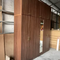 Tủ áo gỗ công nghiệp MDF chống ẩm 6 cánh có gương GHS-7112 11 Tu ao go cong nghiep MDF chong am 6 canh co guong GHS 7112 7
