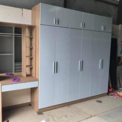Mẫu bộ 2 món: tủ áo + bàn phấn gỗ công nghiệp GHF-6945