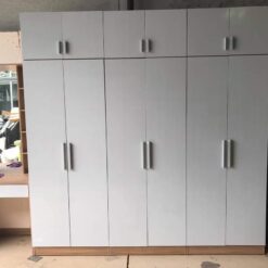 Mẫu bộ 2 món: tủ áo + bàn phấn gỗ công nghiệp GHF-6945