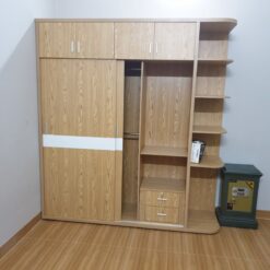 Tủ áo 2 cánh cửa lùa gỗ MDF chống ẩm GHF-6722