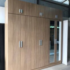 Tủ áo gỗ công nghiệp MDF chống ẩm 6 cánh có gương GHF-7087 8 Tủ áo gỗ công nghiệp MDF chống ẩm 6 cánh có gương GHF-7087