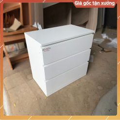 Tủ gỗ công nghiệp 3 ngăn kéo màu trắng GHF-6979