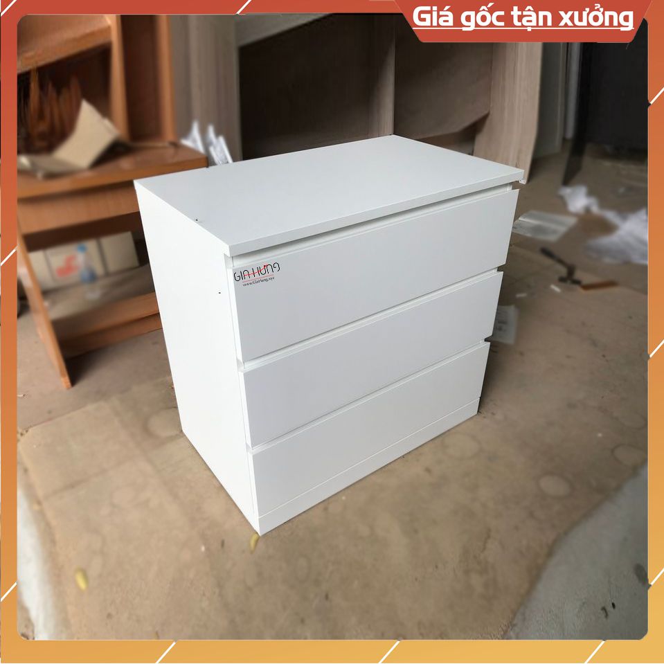Tủ gỗ công nghiệp 3 ngăn kéo màu trắng GHF-6979 3 Tủ gỗ công nghiệp 3 ngăn kéo màu trắng GHF-6979