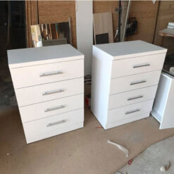 Tủ gỗ công nghiệp MDF chống ẩm 4 ngăn kéo màu trắng GHF-7137
