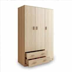 Tủ quần áo gỗ công nghiệp 3 cánh 2 ngăn kéo GHF-6838 12 Tủ quần áo gỗ công nghiệp 3 cánh 2 ngăn kéo GHF-6838