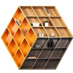Kệ trang trí phòng khách gỗ công nghiệp GHS-7784