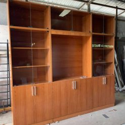 Tủ gỗ công nghiệp MDF chống ẩm cánh kính GHS-7778 11 tu go cong nghiep mdf chong am canh kinh ghs 7778