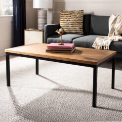 Bàn sofa chân sắt mặt gỗ tự nhiên GHS-8986